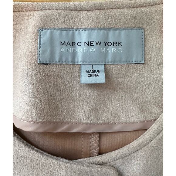 NWT $115 Marc New York Snap Front Jacket Size Large Women’s Light Pink - Picture 3 of 10